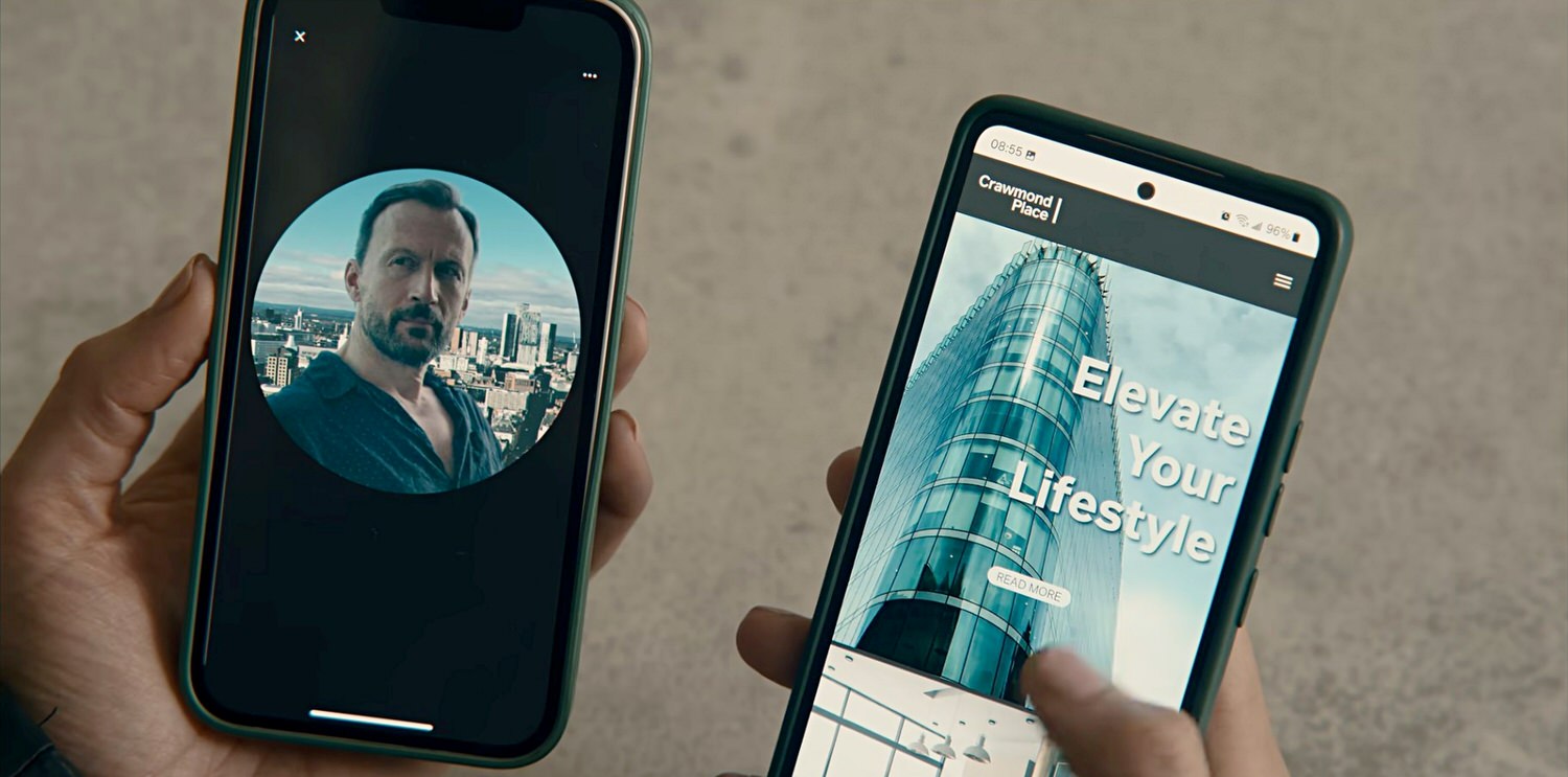 逝者不安息_第六集_艾迪通過照片的背景推斷出克里斯多夫可能居住的摩天大樓。
